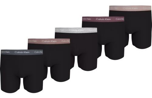 Cotton Stretch Heren Boxershorts 5-Pack Black