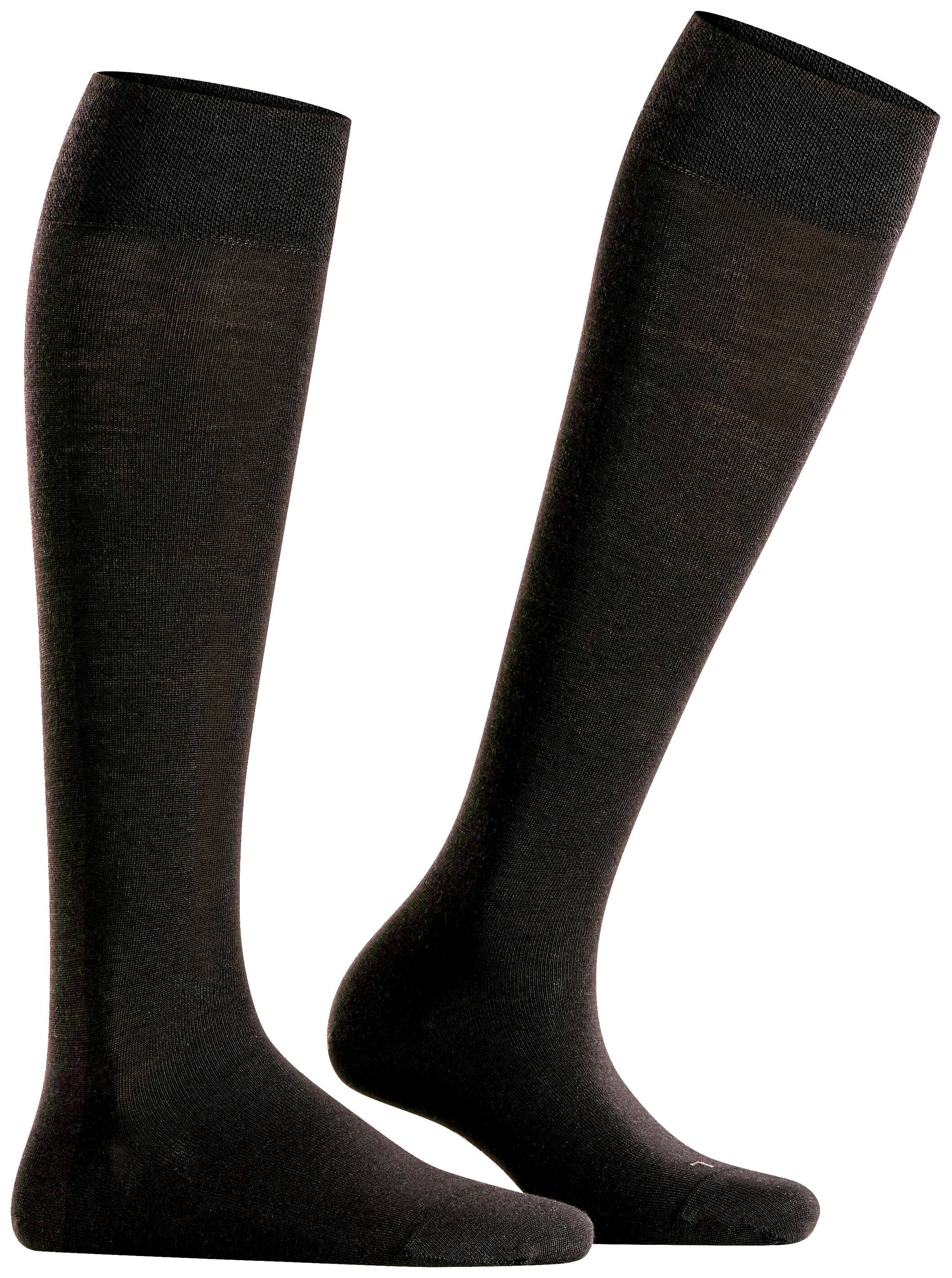 FALKE Dames Sensitive Berlin Kniekousen Zwart