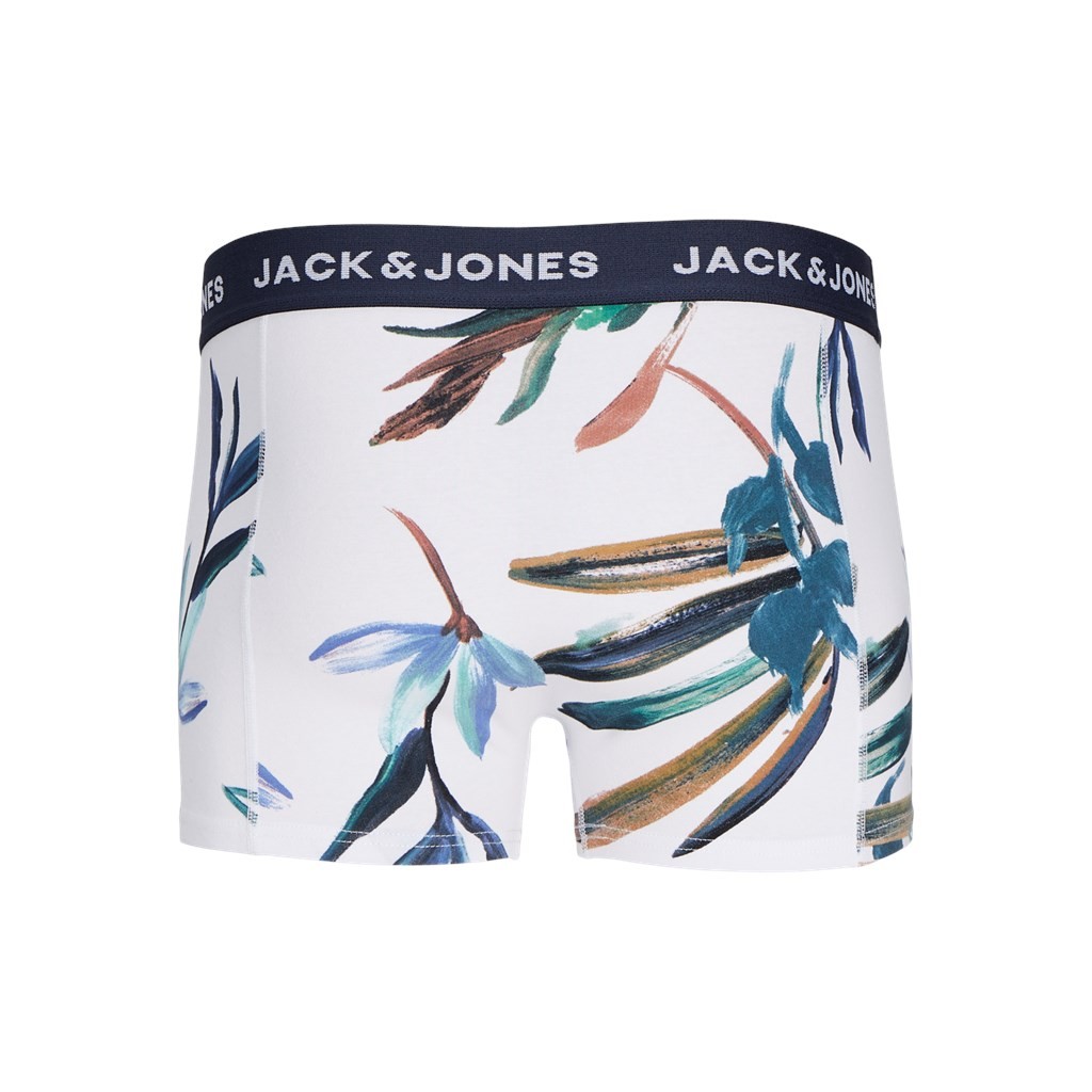 Jack&Jones Heren Jaclouis Trunks 3-Pack Navy Blazer White - Black