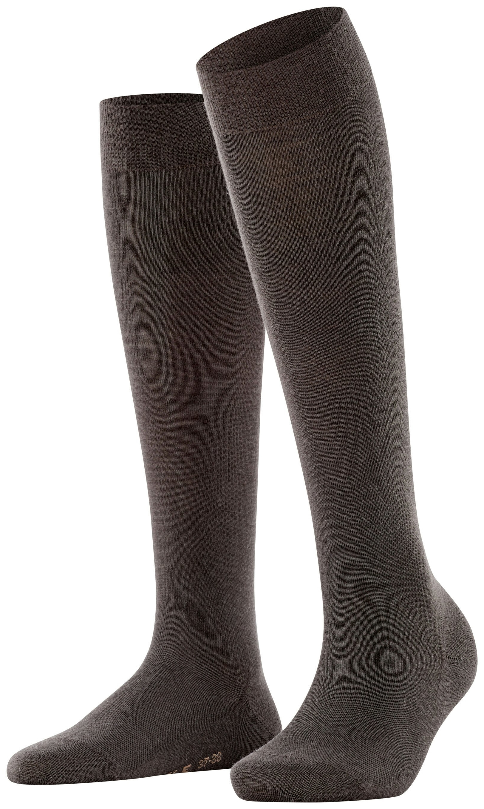 FALKE Dames Softmerino Kniekousen Bruin