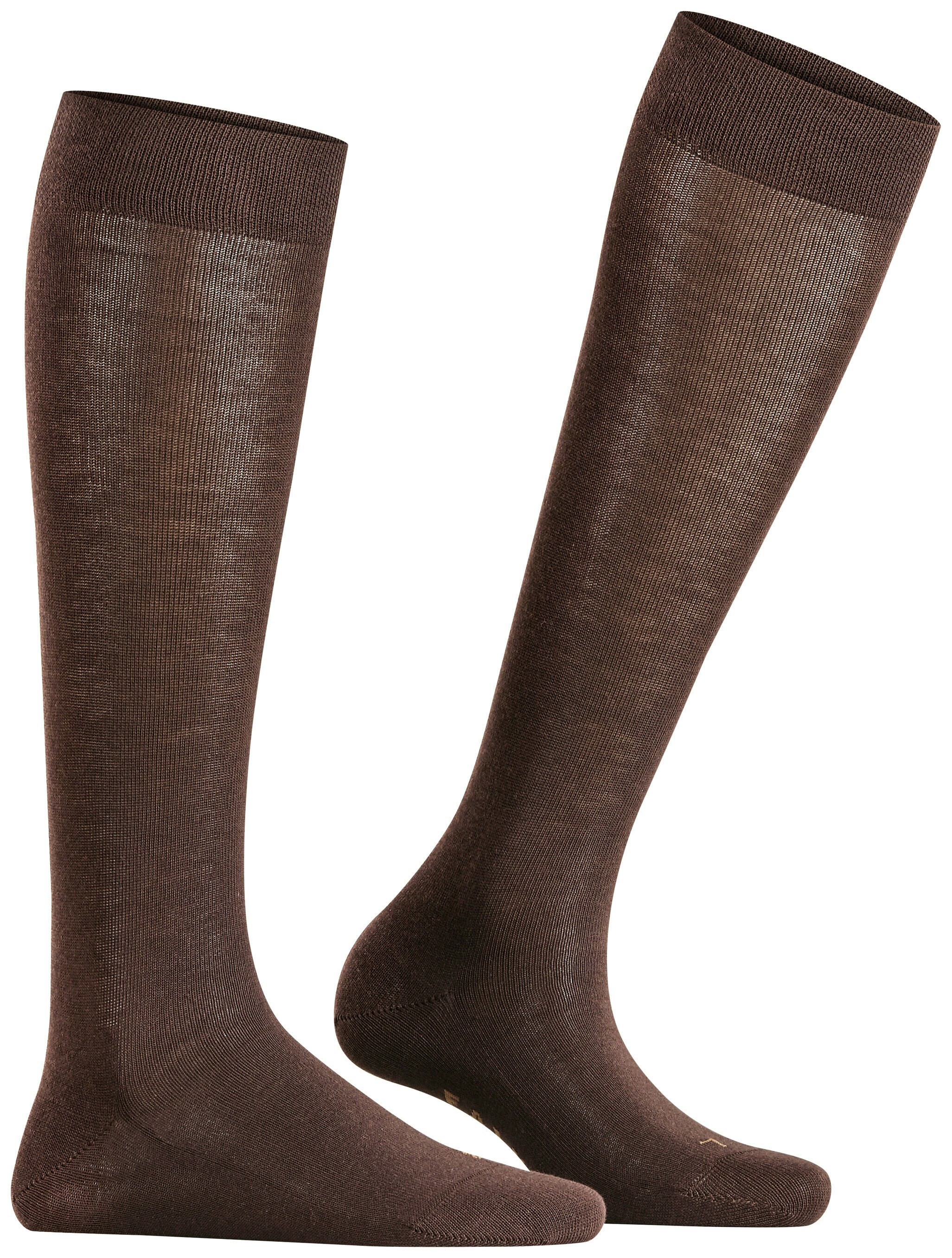 FALKE Dames Sensitive London Kniekousen Bruin