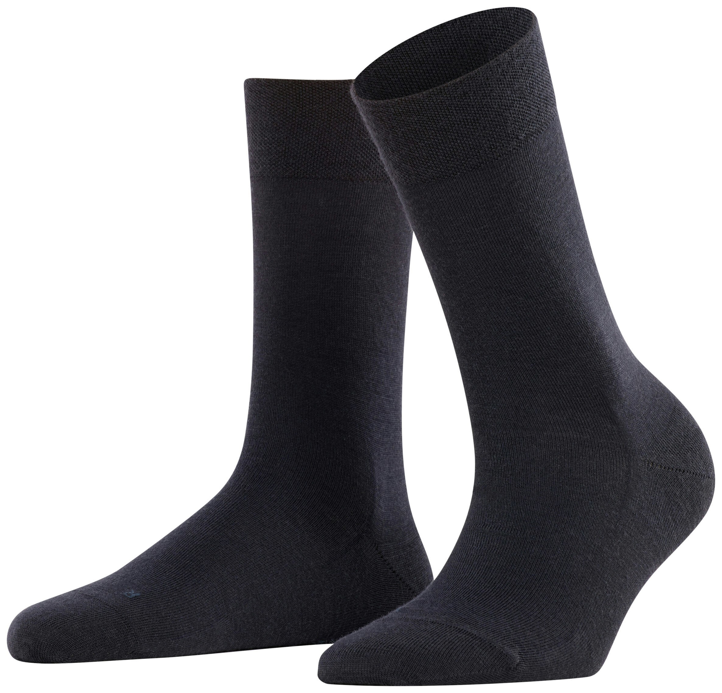 FALKE Dames Sensitive Berlin Sokken Dark Navy