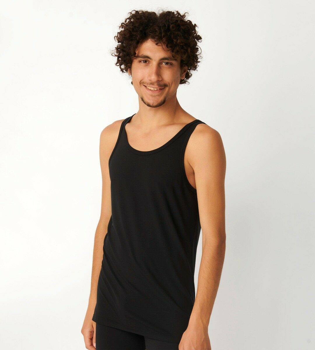 MEN Ever Soft Heren Tanktop Zwart