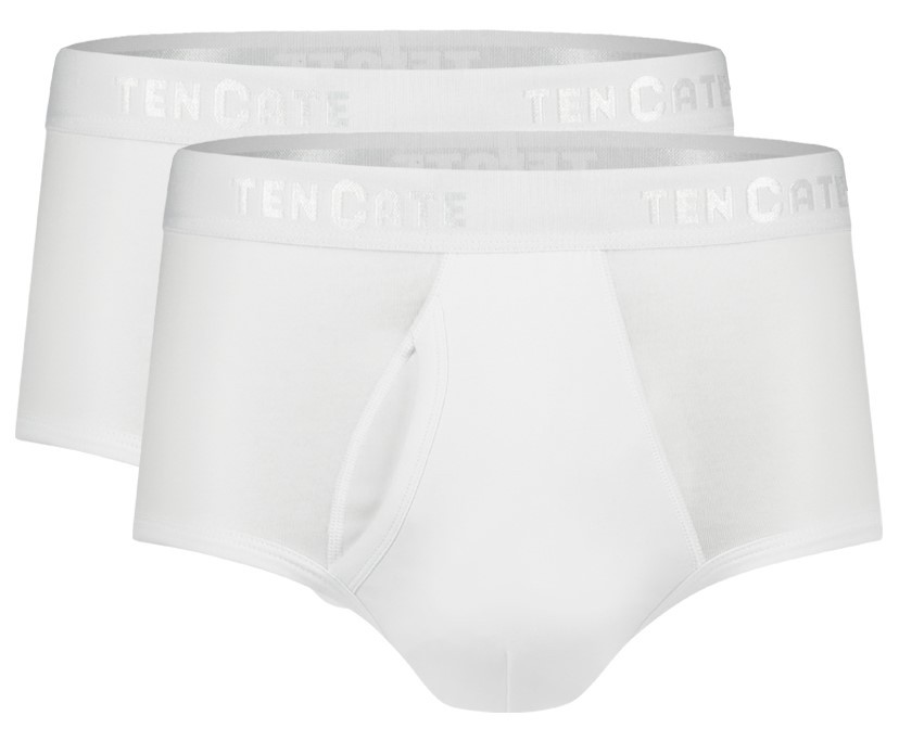 Basics Organic Cotton Stretch Heren Maxi 2-Pack Wit Basics Organic Cotton Stretch Heren Maxi 2-Pack Wit