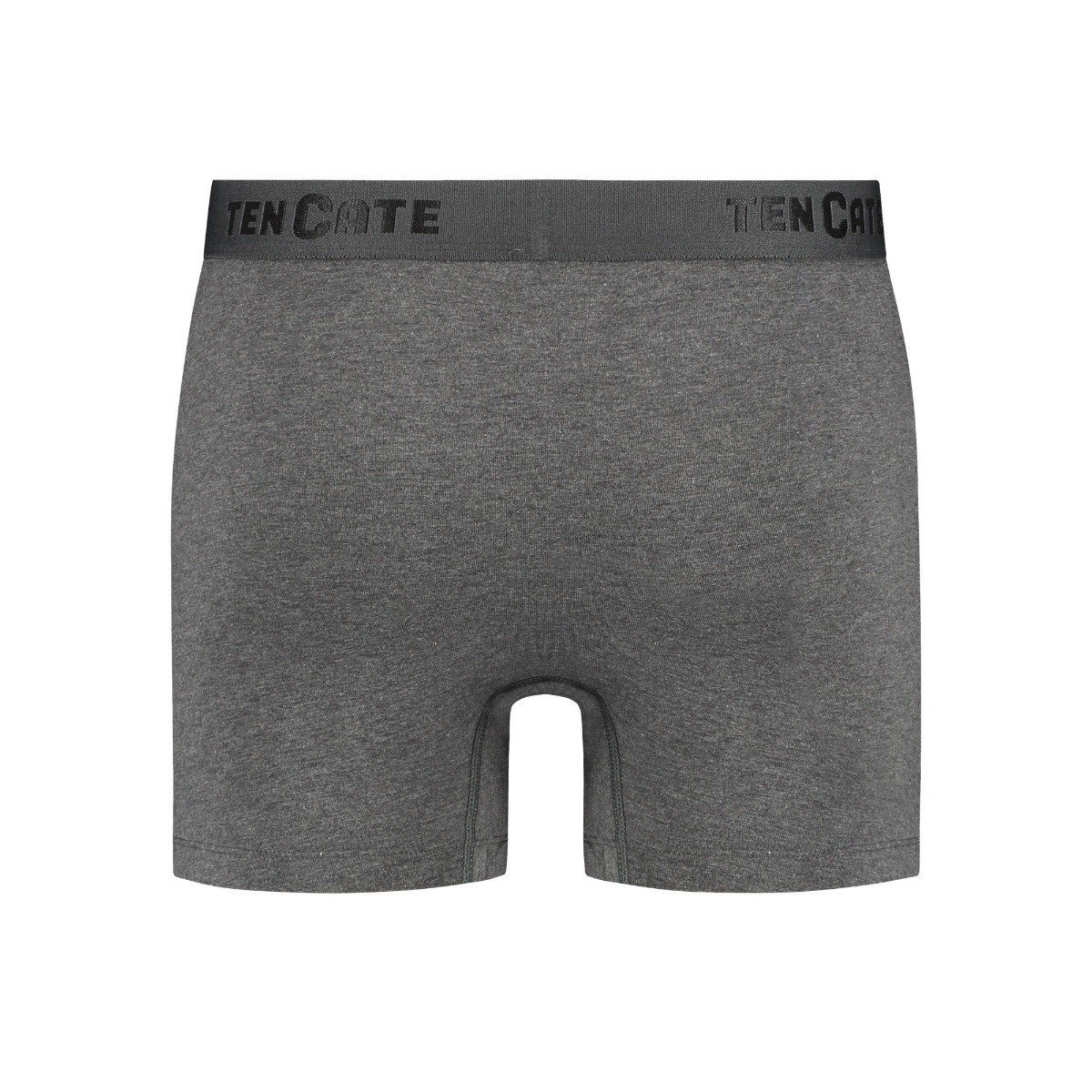 Heren Basics Organic Cotton Stretch 2-Pack Boxershort Antraciet