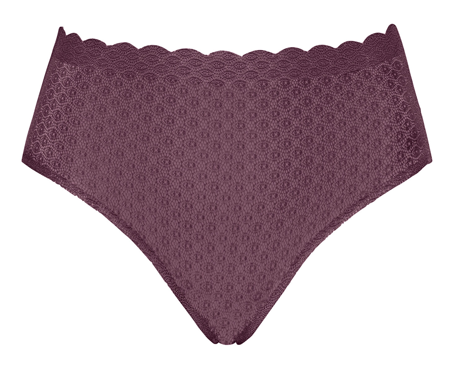 ZERO Feel Lace Dames High Waist Aubergine