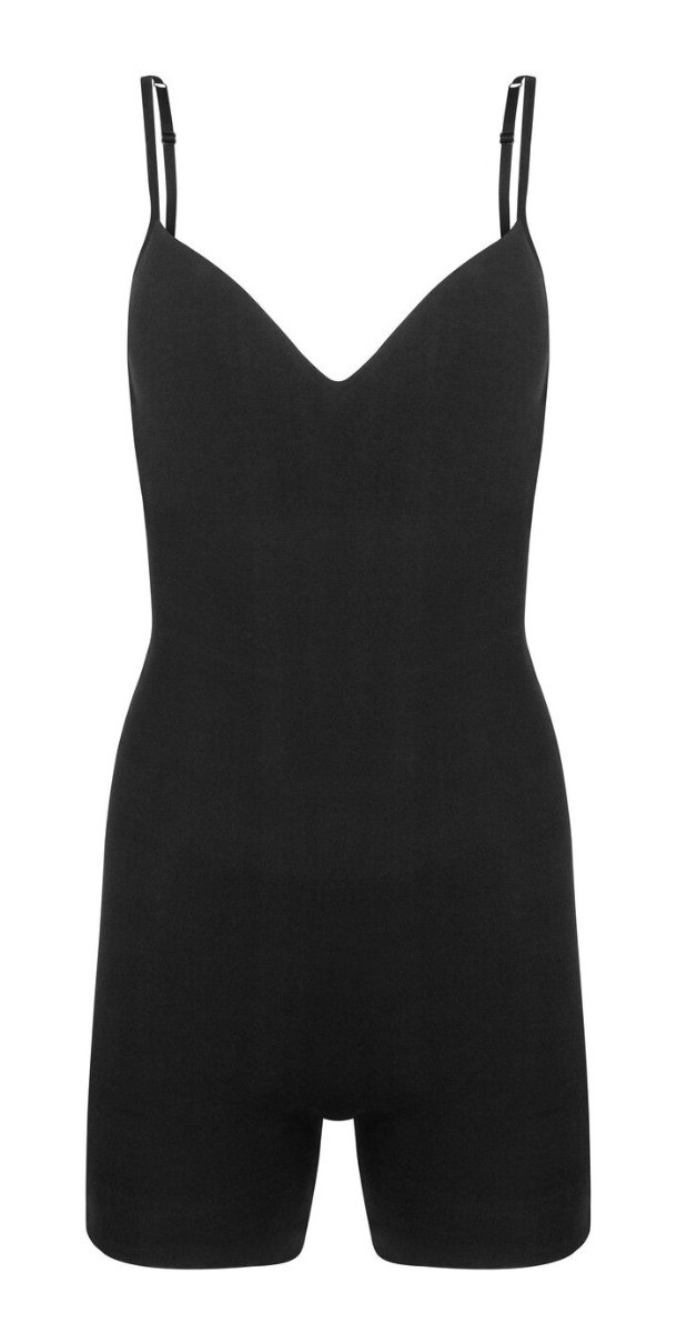 Dames Body Soft Low Back Bodysuit Black