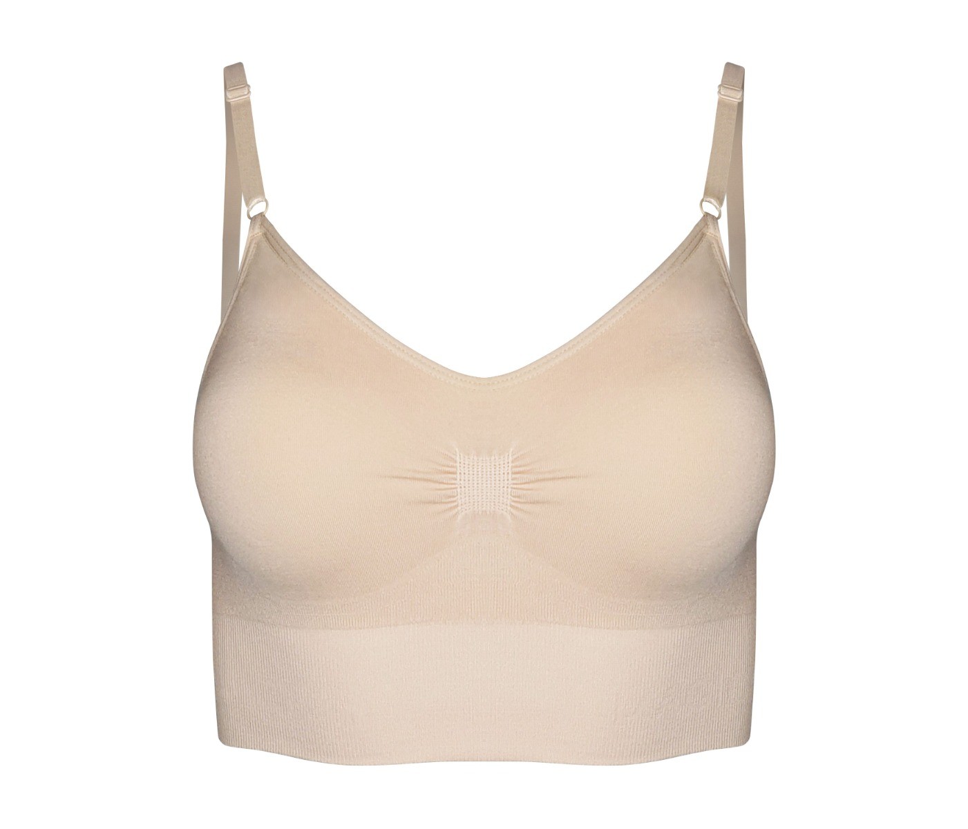 Dames Low Back Bra Latte