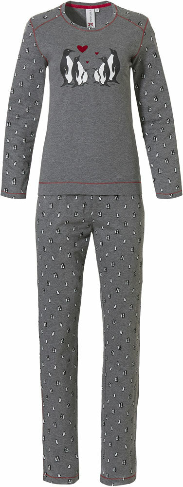 Meisjes Pyjama Grijs/Rood