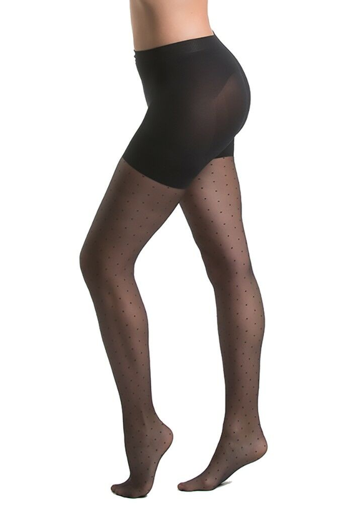 Dames Panty Dots Zwart