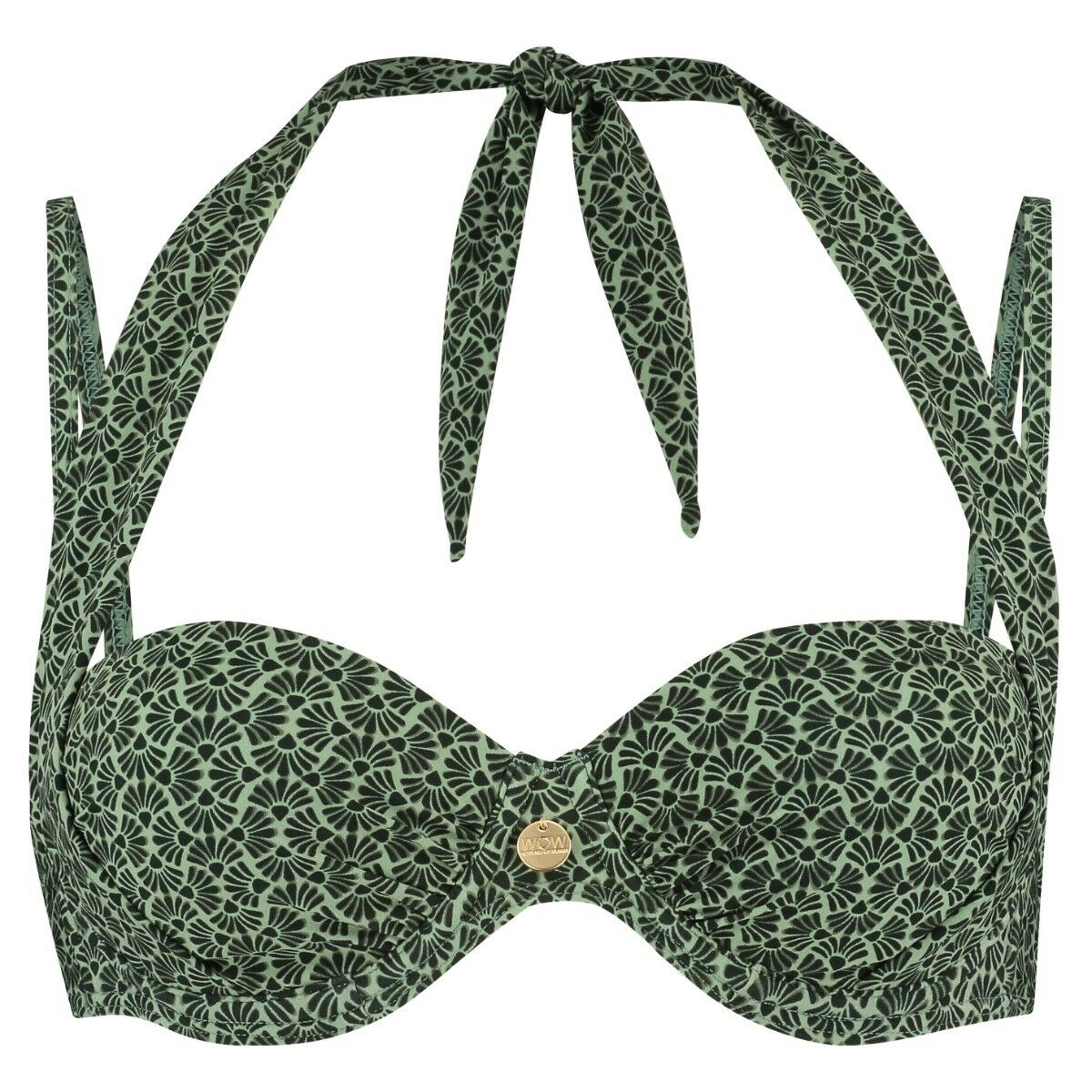 Beach TC WOW Dames Bikinitop Green Sunrise