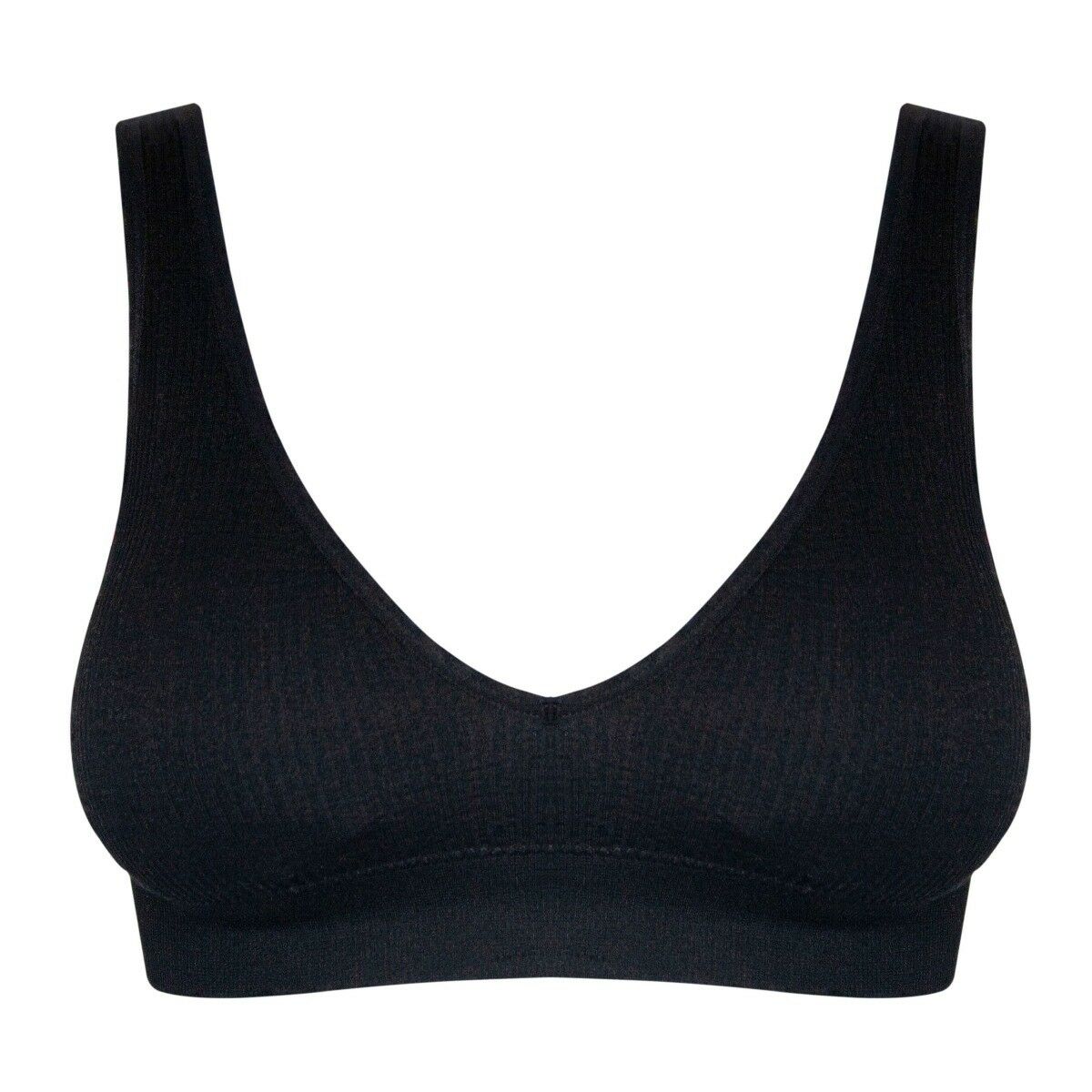 Dames Comfort Plunge BH Zwart