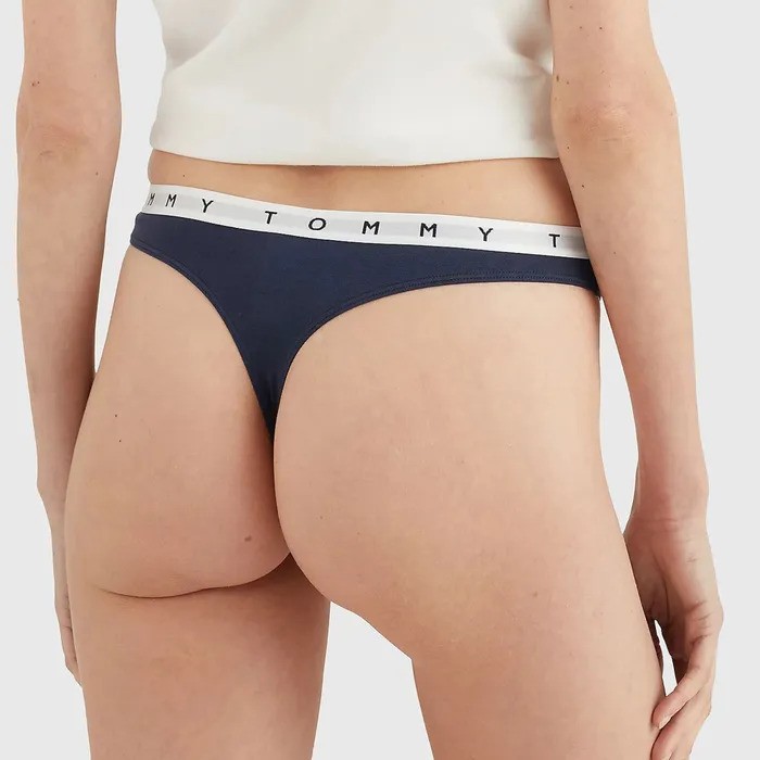 Dames 3-Pack Thong Blauw