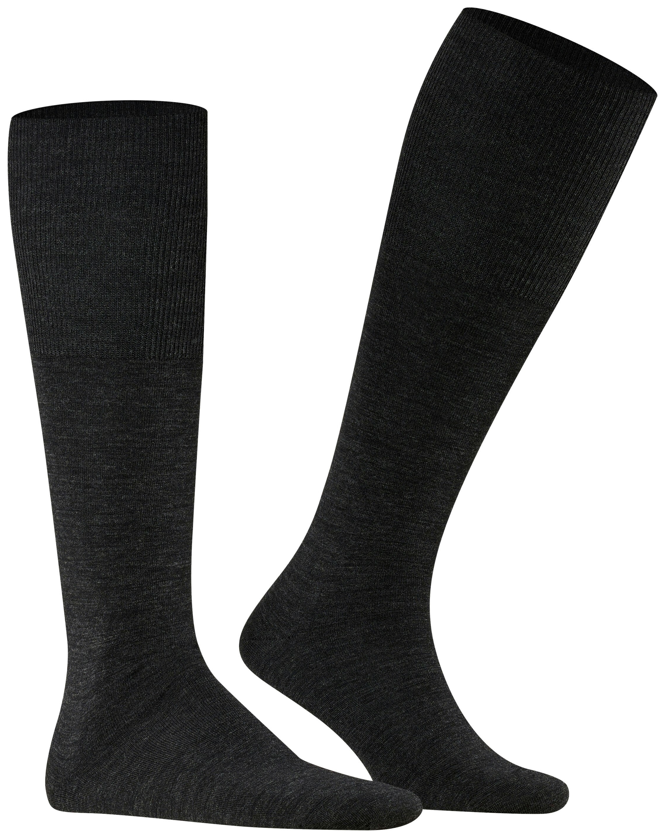 FALKE Heren Airport Kniekousen Anthracite Melange