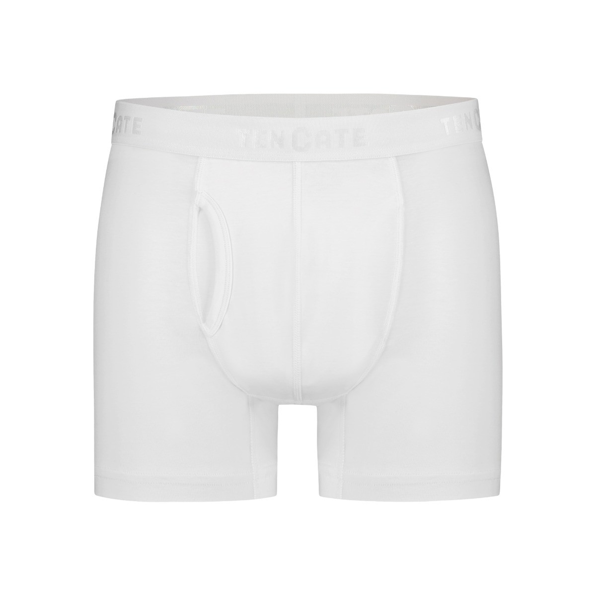 Heren Basics Organic Cotton Stretch 2-Pack Boxershort Wit