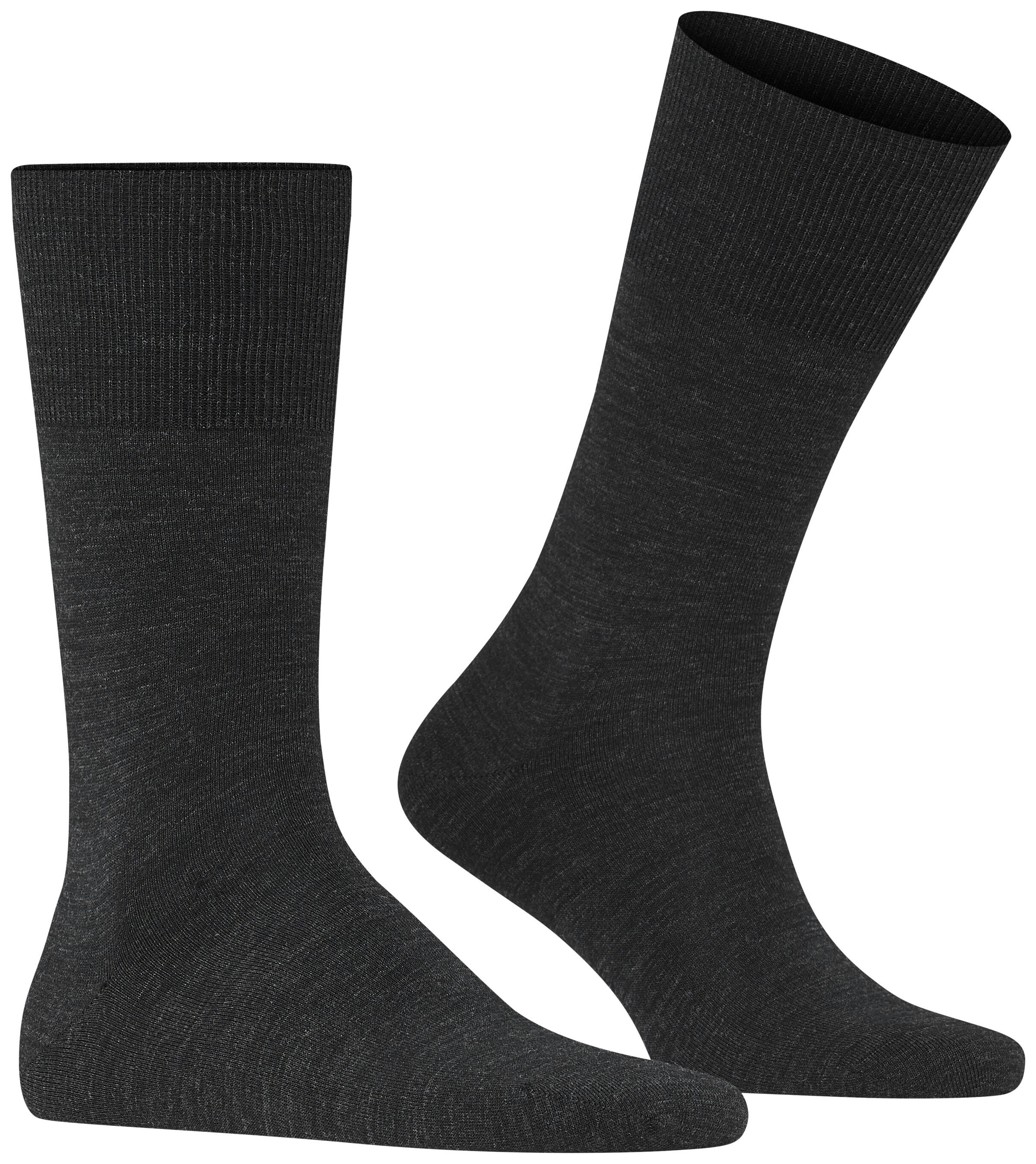 FALKE Heren Airport Sokken Anthracite Melange