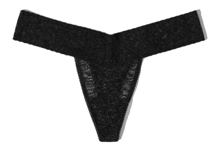 Dames Lace Thong Liquorice Therapy