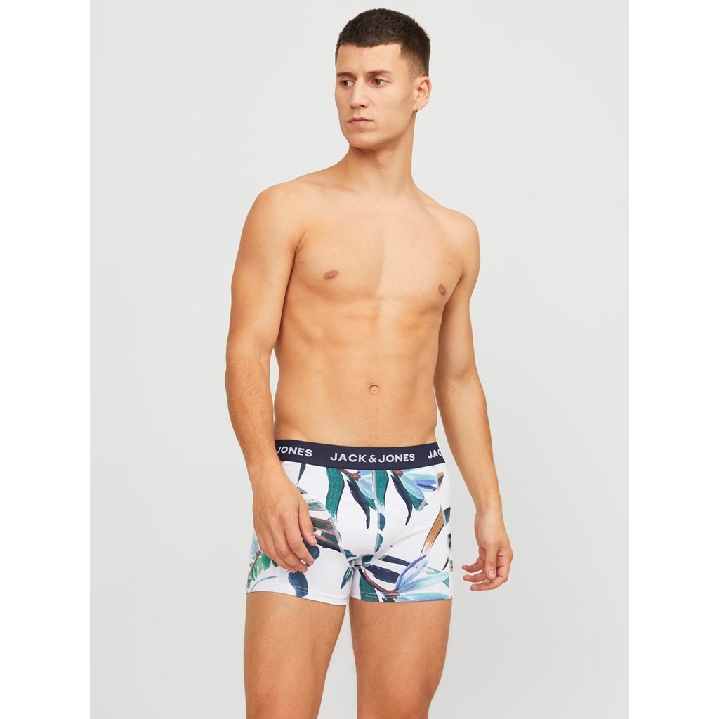 Jack&Jones Heren Jaclouis Trunks 3-Pack Navy Blazer White - Black