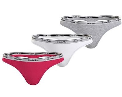 Modern Logo Dames Thong 3-Pack Multi