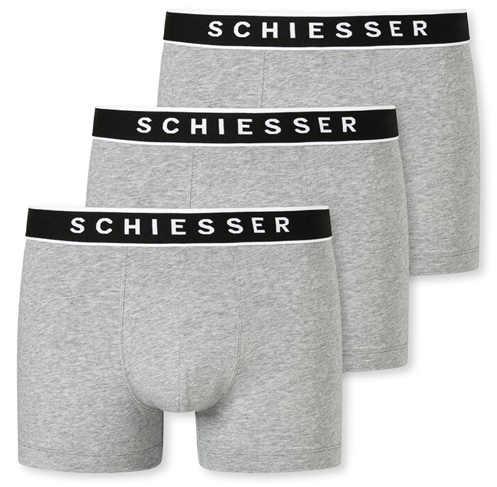 95/5 Heren Short 3-Pack Grey Melange