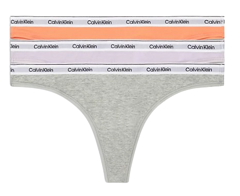 Modern Logo Dames Thong 3-Pack Multi