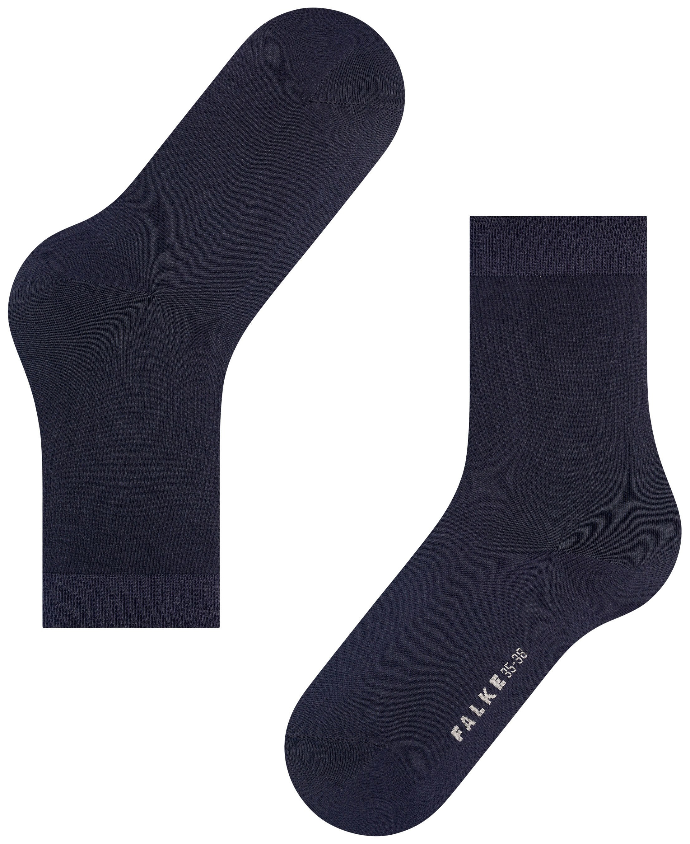 FALKE Dames Cotton Touch Sokken Dark Navy