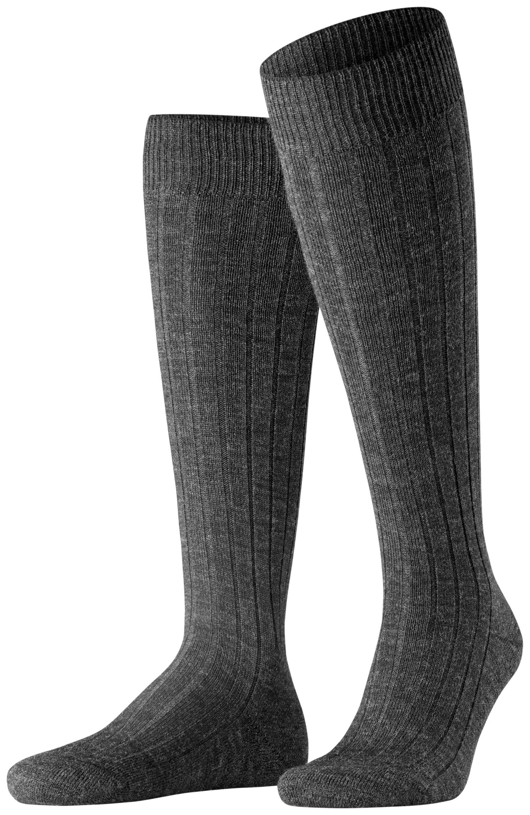 FALKE Heren Teppich im Schuh Kniekousen Grijs