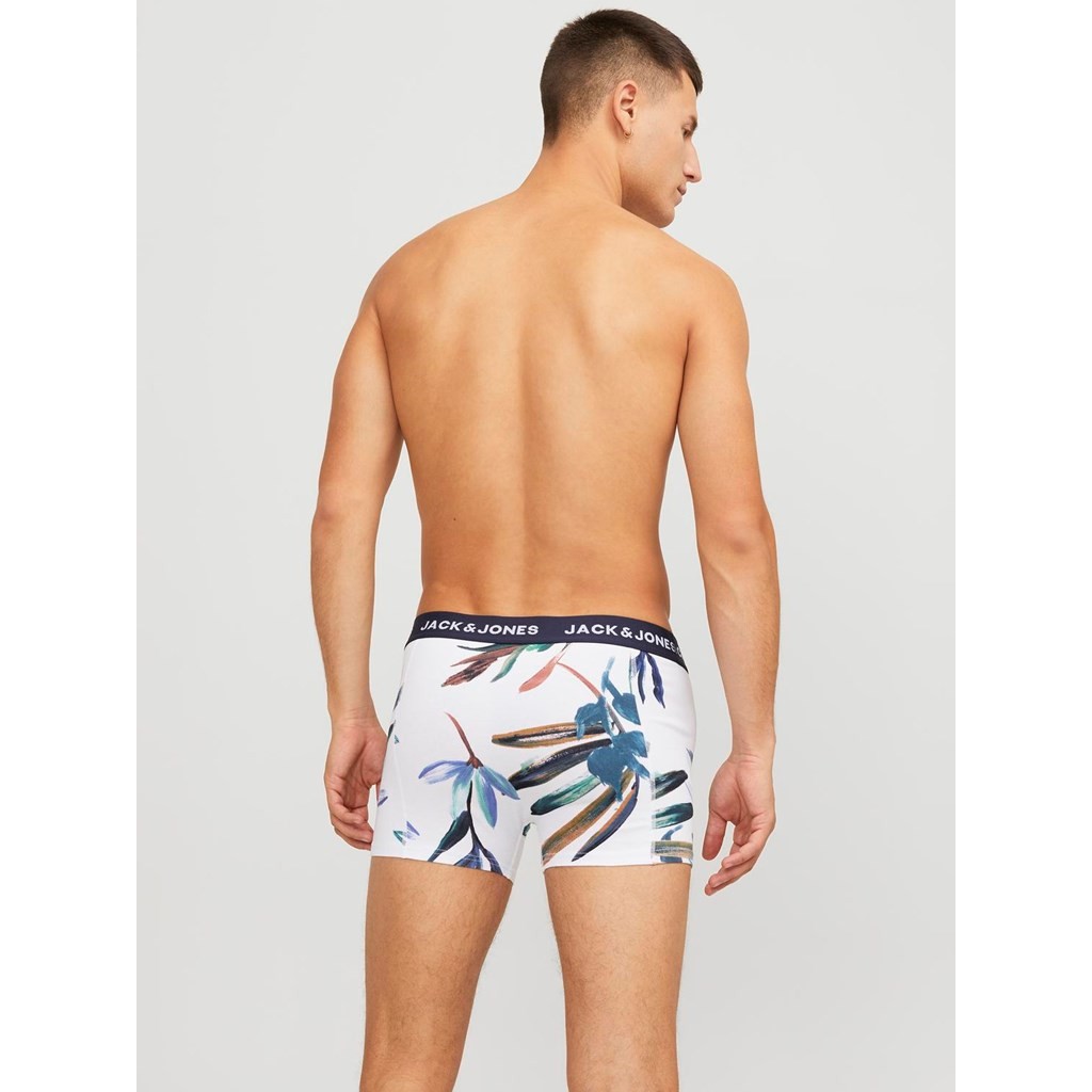 Jack&Jones Heren Jaclouis Trunks 3-Pack Navy Blazer White - Black