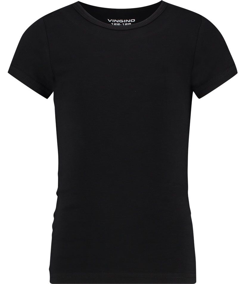 Meisjes Basic T-shirt Zwart
