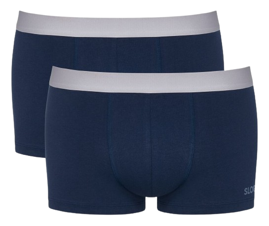 GO Abc Heren Short Met Korte Pijpjes 2 Pack Navy