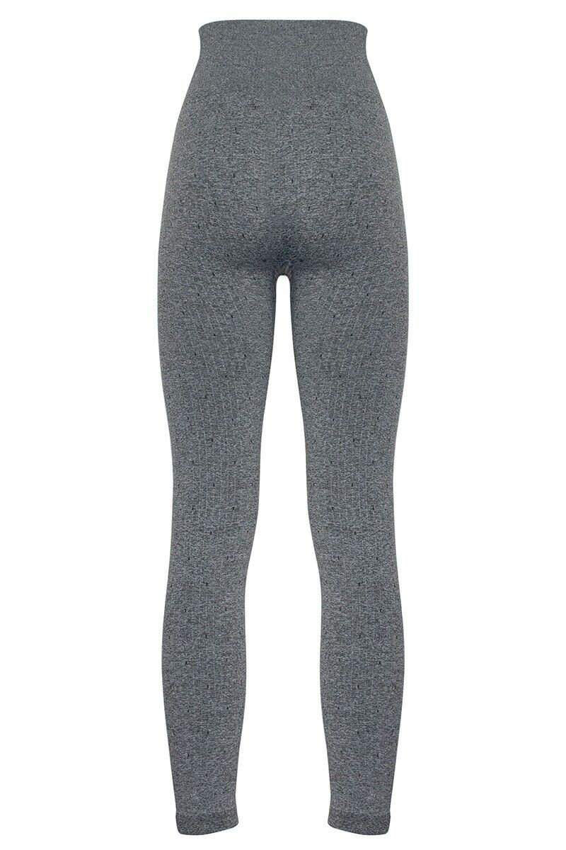 Dames High Waisted Legging Grijs