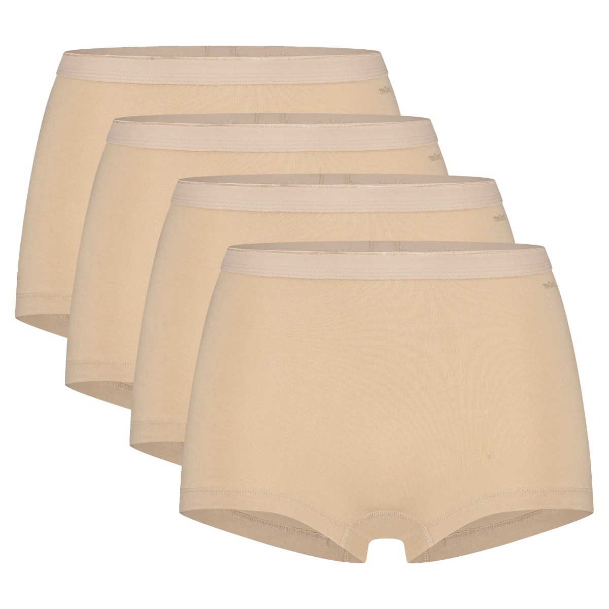 Ten Cate Basics Organic Cotton Stretch Dames Short 4-Pack Beige