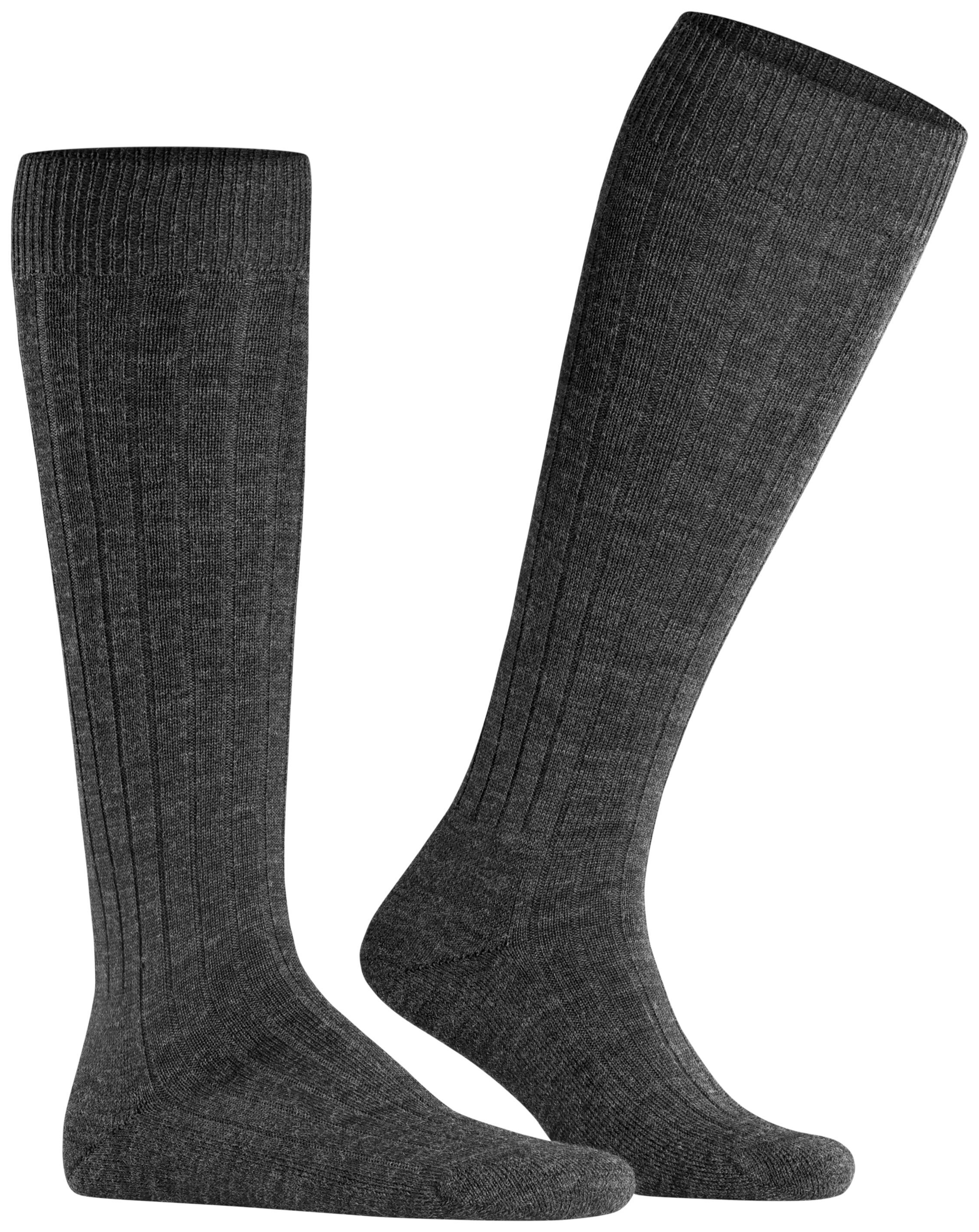 FALKE Heren Teppich im Schuh Kniekousen Grijs