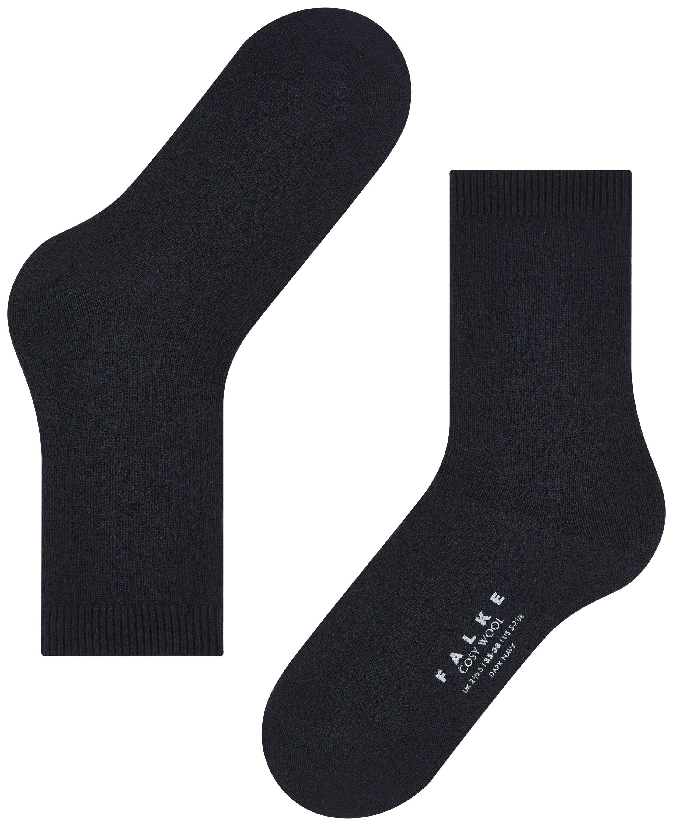 FALKE Dames Cosy Wool Sokken Dark Navy