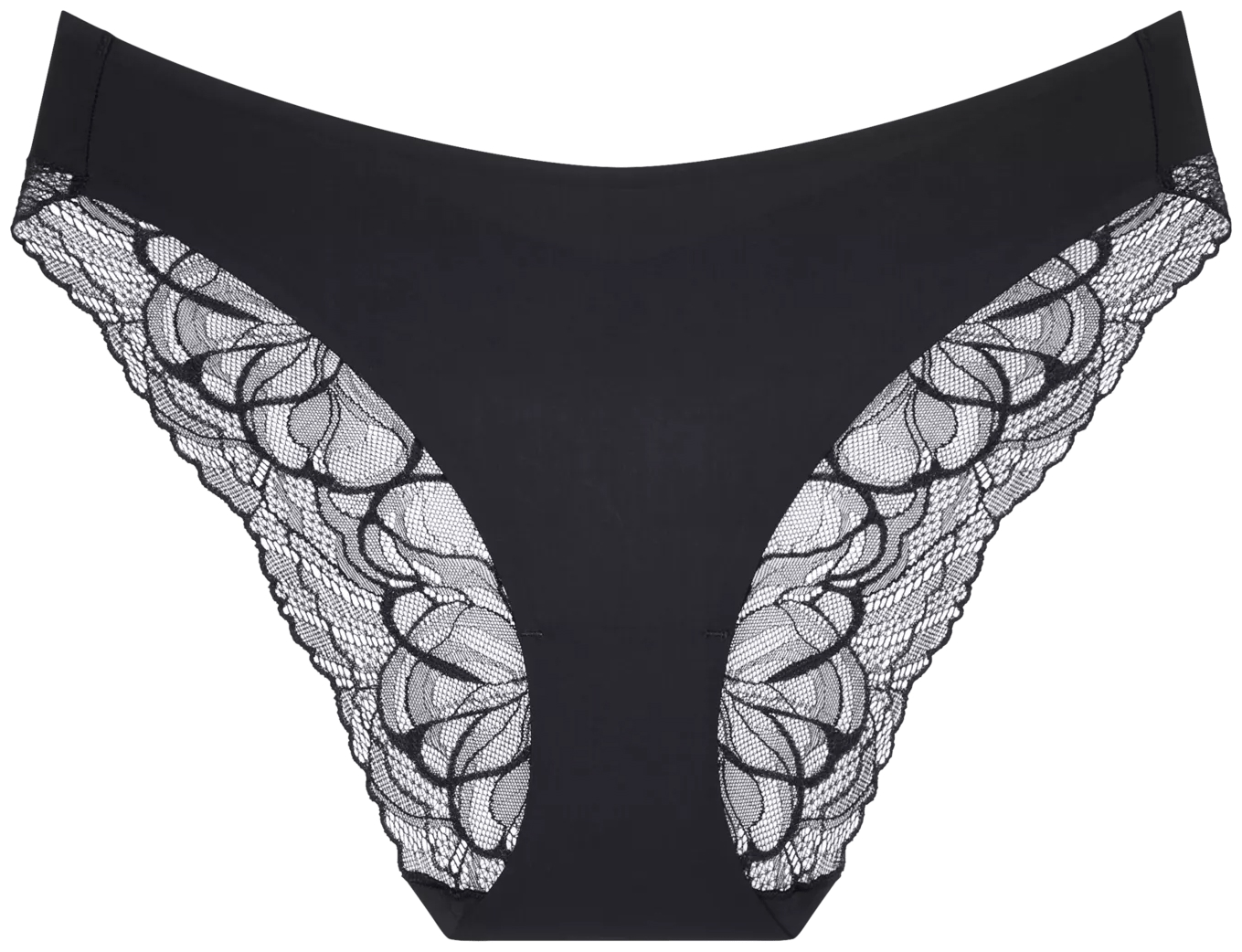 Dames Body Make-Up Illusion Lace Highleg Tai Black