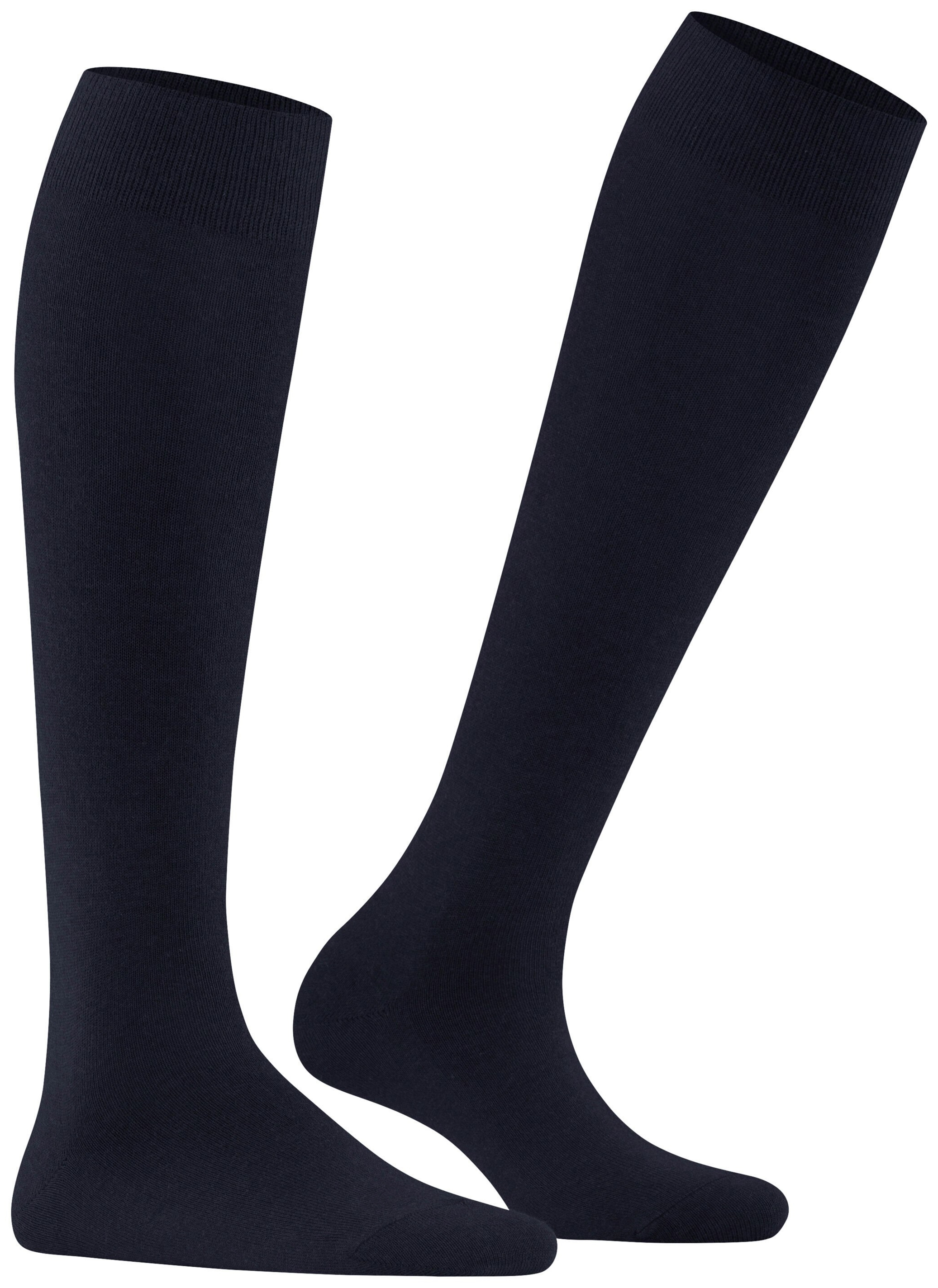 FALKE Dames Family Kniekousen Blauw