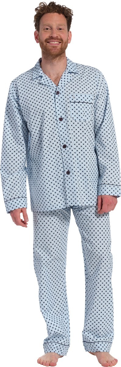 Heren Pyjama Lichtblauw