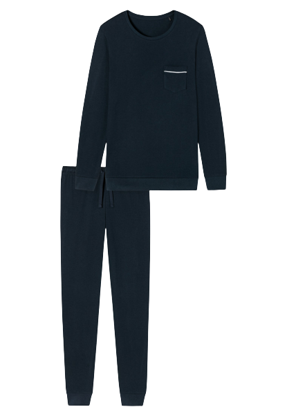 Heren Pyjama Donkerblauw
