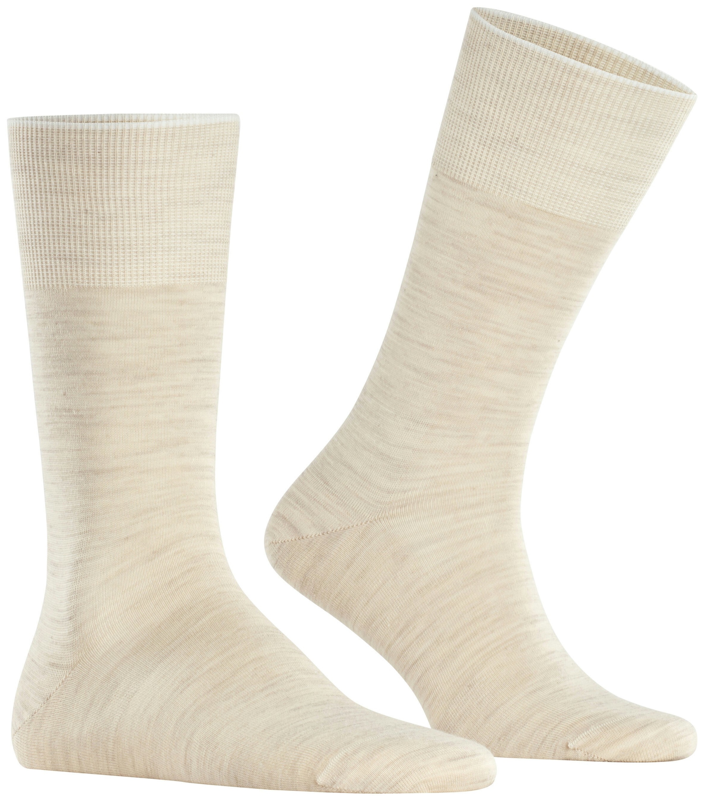 FALKE Heren Airport Sokken Beige Melange