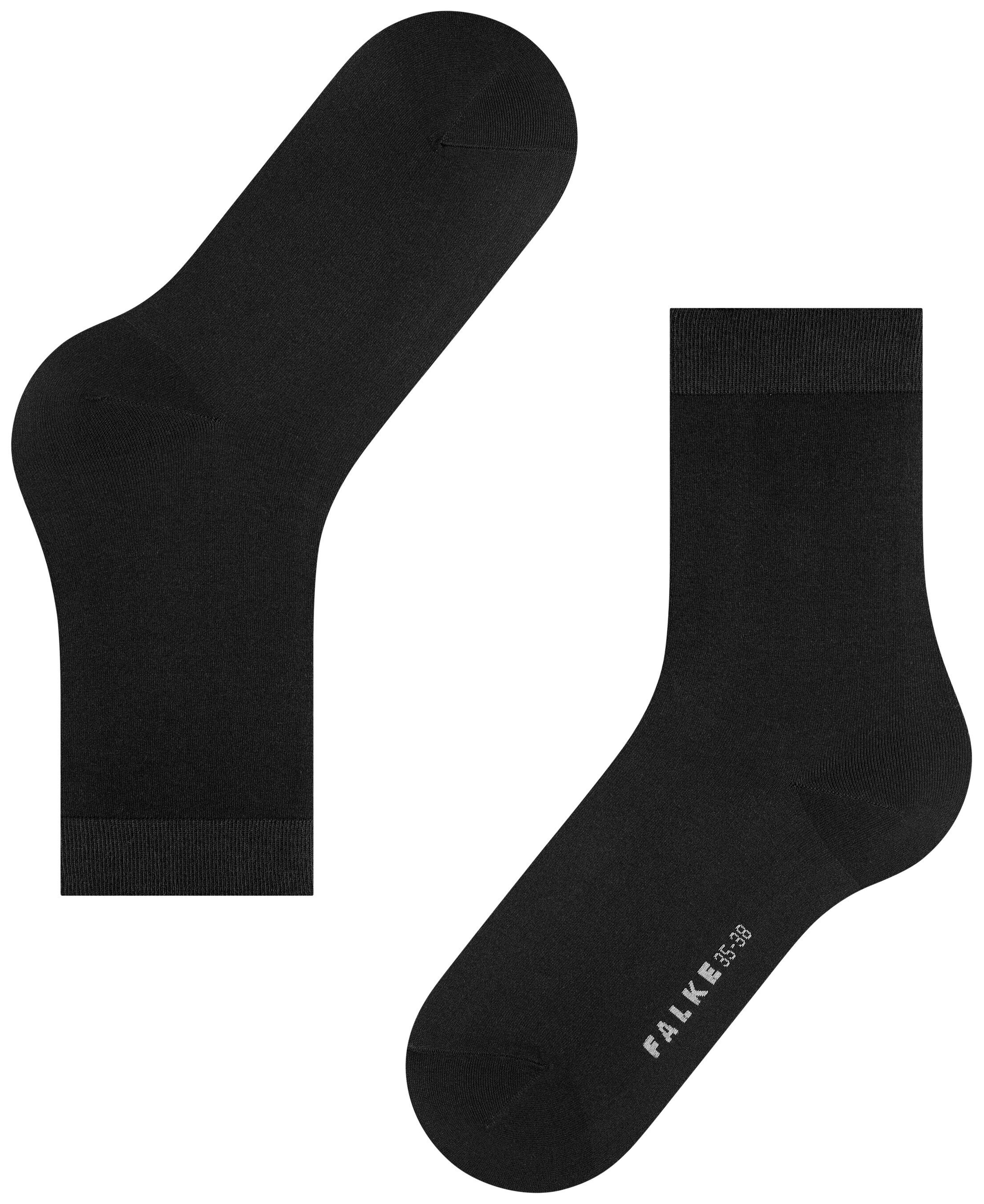FALKE Dames Cotton Touch Sokken Zwart