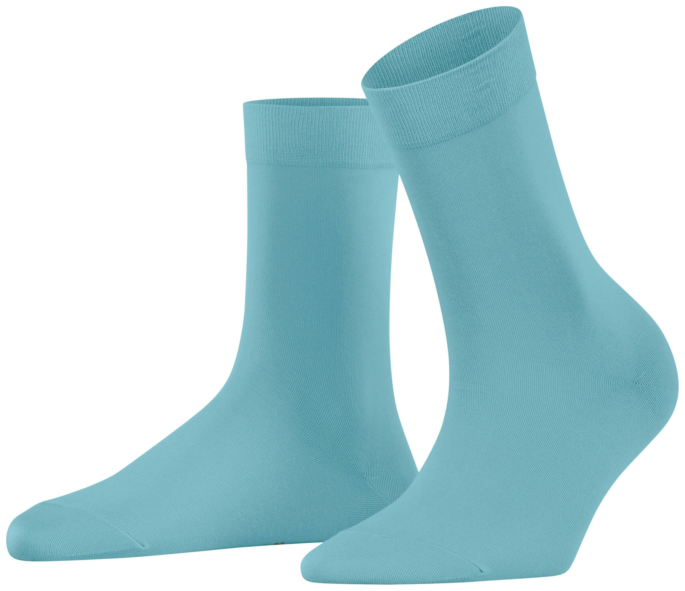 FALKE Dames Cotton Touch Sokken Blauw