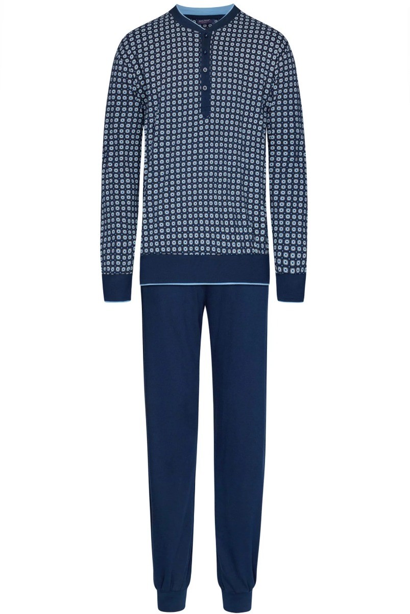 Heren Pyjama,Pants Cuff light blue
