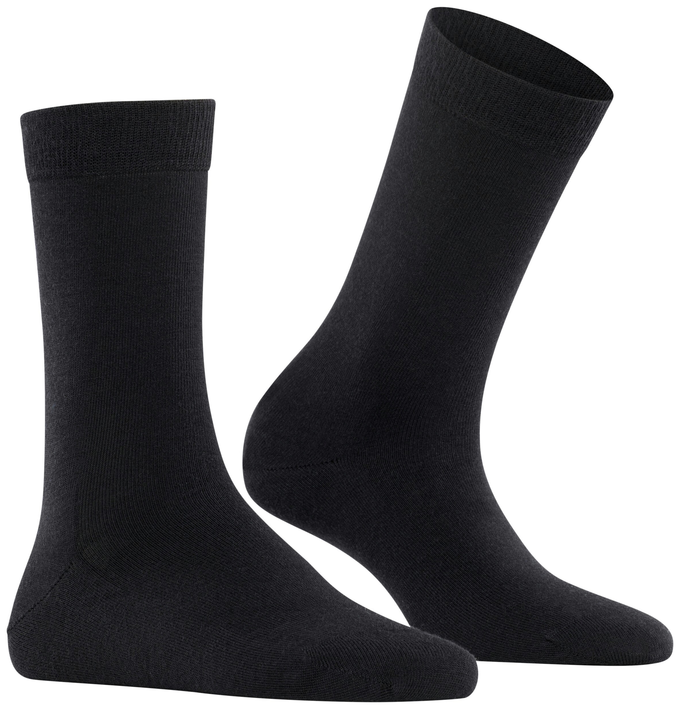 FALKE Dames Softmerino Sokken Zwart