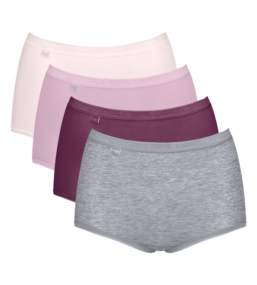 Basic+ Dames Maxi 4-Pack Multiple Colours 14