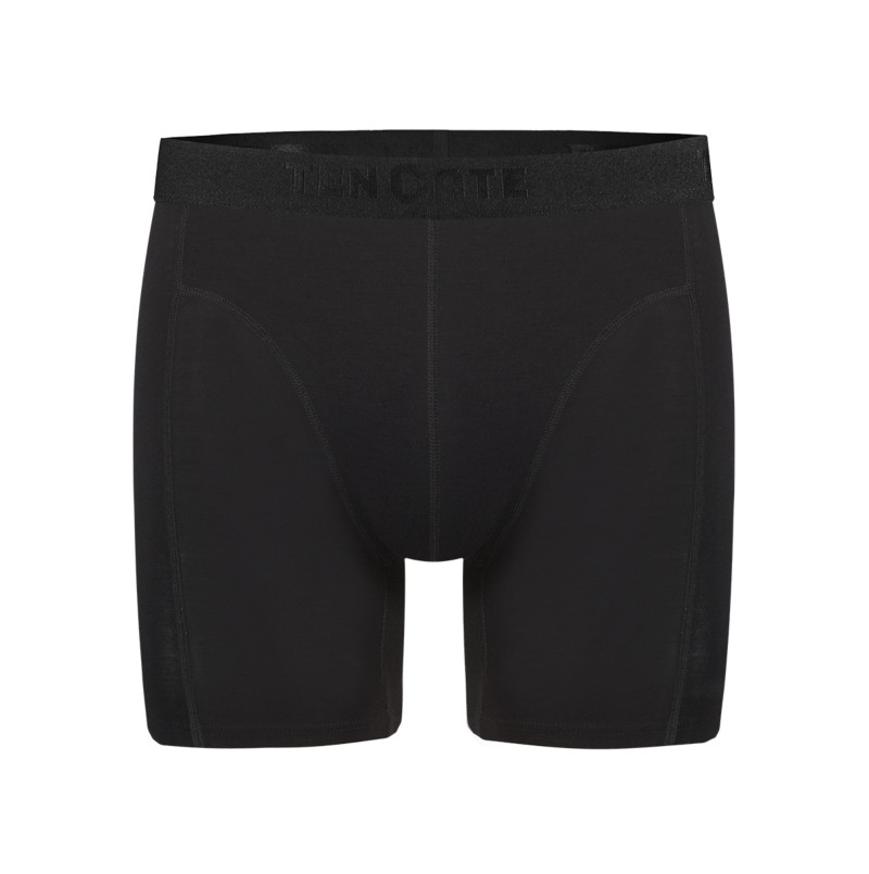 Basics Bamboo Viscose Heren Long Shorts 4-Pack Black