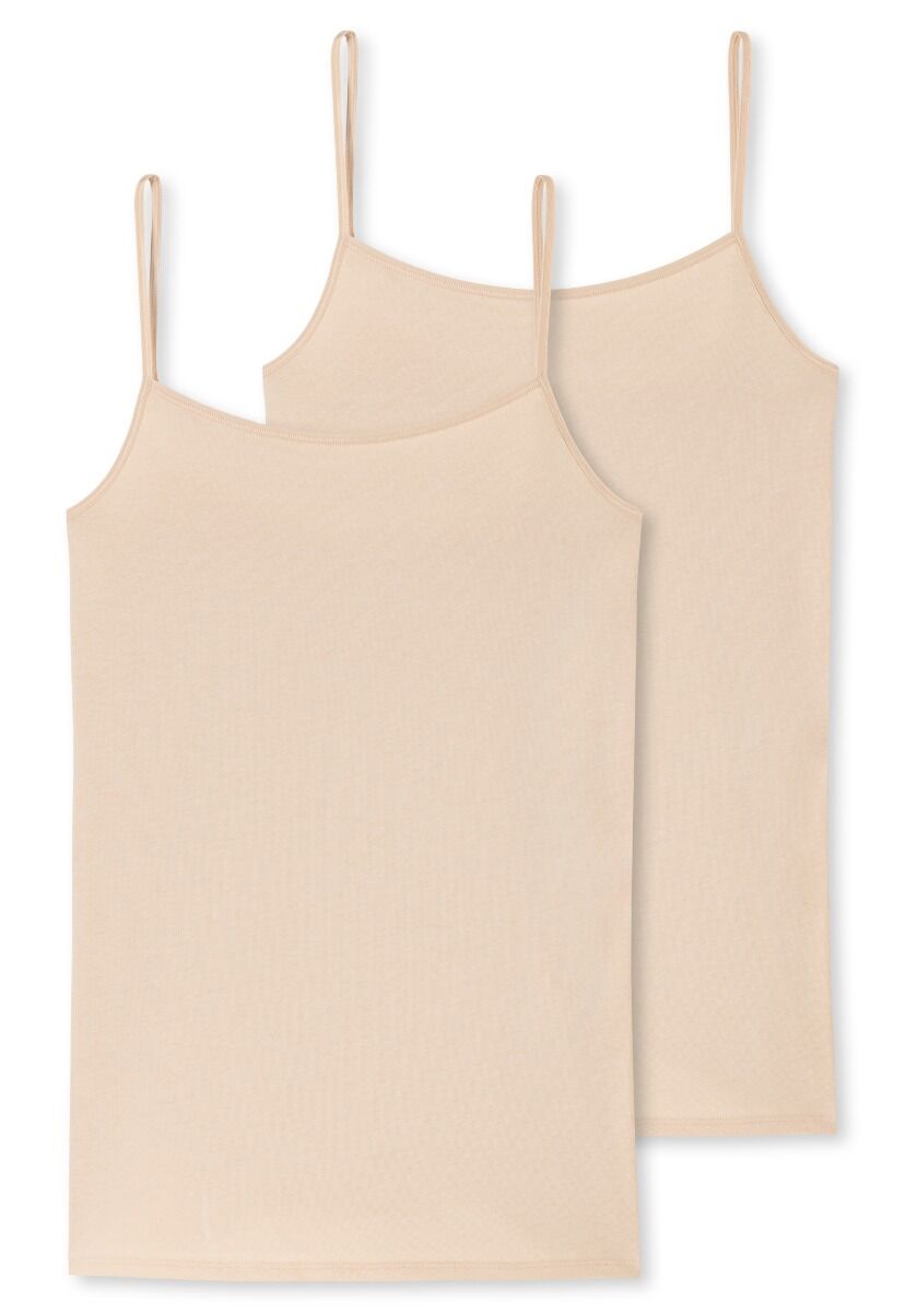 95/5 Dames Spaghetti Top 2-Pack Sand