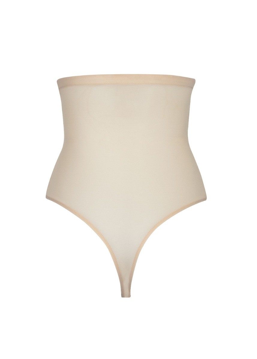 Dames Ultra Thin Power Thong Thong Latte