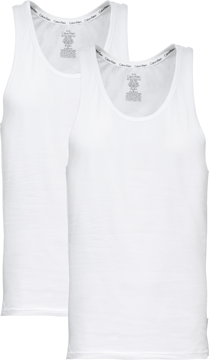 Modern Cotton Heren Tank 2-Pack White