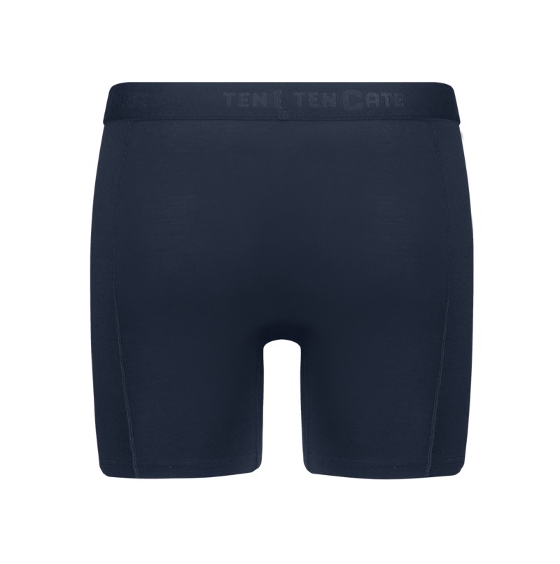 Basics Bamboo Viscose Heren Long Shorts 4-Pack Navy