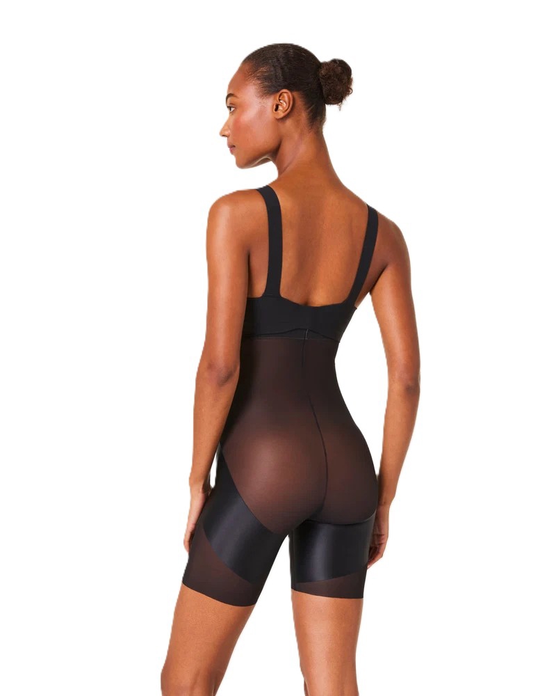 Spanx Dames SPANXshape SatinX High Waist Midthigh Short Very Black